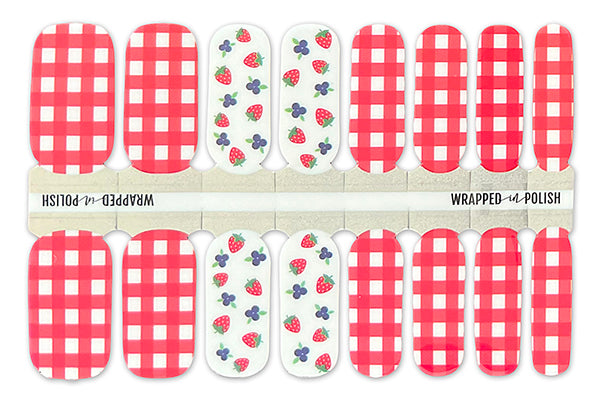 Berries and Picnics Nail Polish Wraps