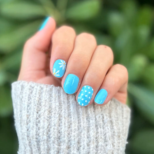 Dots of Daisies Nail Polish Wraps